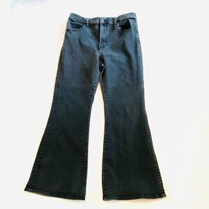 Abercrombie & Fitch black denim jeans The Flare Ultra High Rise Women's 31 12